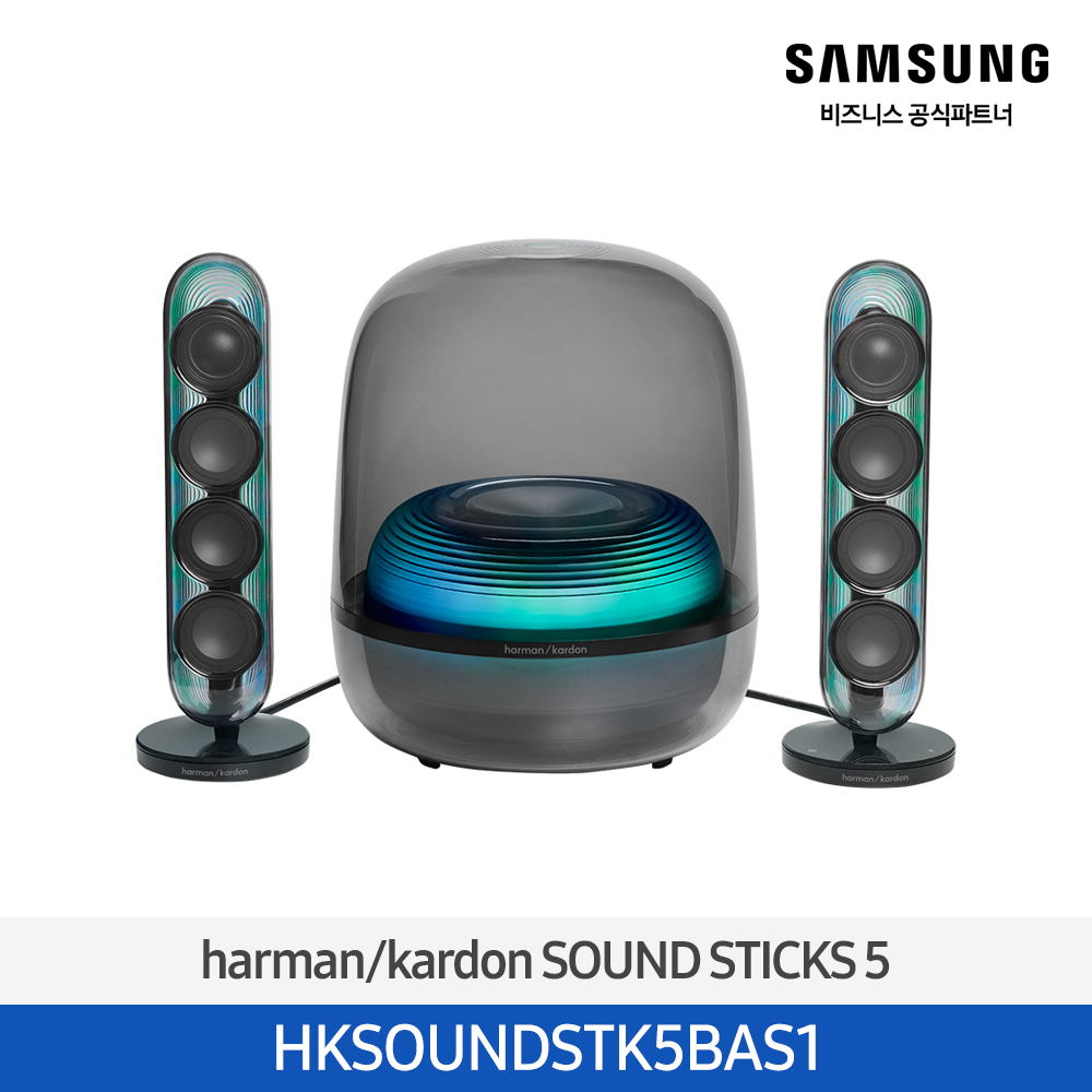 [삼성전자] NEW 하만카돈 SOUND STICKS 5 블루투스 스피커 블랙 HKSOUNDSTK5BAS1