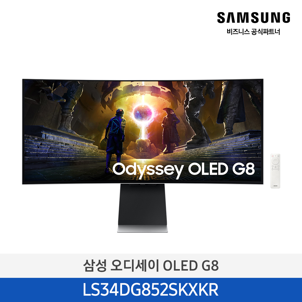 [삼성전자] 게이밍 모니터 오디세이 OLED G8(G85SD) 34인치(86.8cm) 실버 LS34DG852SKXKR